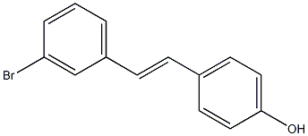 4-[(E)-2-(3-Bromophenyl)ethenyl]phenol 结构式