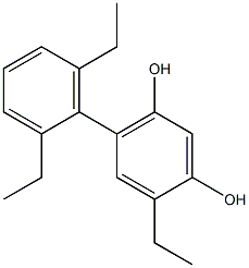 4-Ethyl-6-(2,6-diethylphenyl)benzene-1,3-diol 结构式