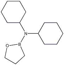 2-Di(cyclohexyl)amino-1,2-oxaborolane 结构式