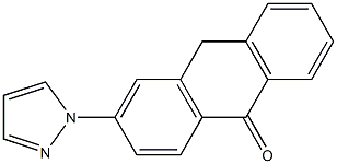 3-(1H-Pyrazol-1-yl)anthrone 结构式