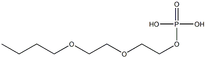 Phosphoric acid dihydrogen 2-(2-butoxyethoxy)ethyl ester 结构式