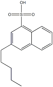 3-Pentyl-1-naphthalenesulfonic acid 结构式