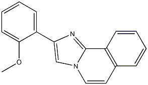 2-(2-Methoxyphenyl)imidazo[2,1-a]isoquinoline 结构式