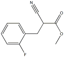 2-Cyano-3-(o-fluorophenyl)propionic acid methyl ester 结构式