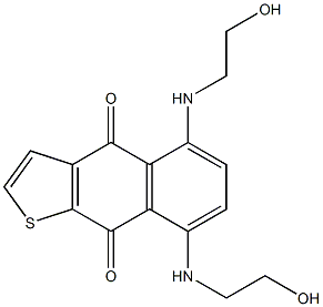 5,8-Bis[2-hydroxyethylamino]naphtho[2,3-b]thiophene-4,9-dione 结构式