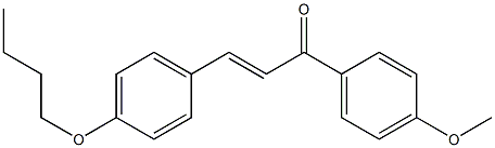 (E)-4-Butoxy-4'-methoxychalcone 结构式