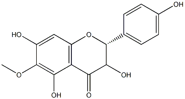 (2R)-6-Methoxy-4',3,5,7-tetrahydroxyflavanone 结构式