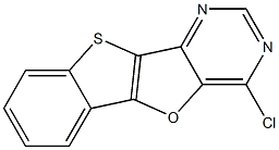 4-Chloro[1]benzothieno[2',3':4,5]furo[3,2-d]pyrimidine 结构式