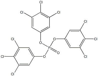 Phosphoric acid tris(3,4,5-trichlorophenyl) ester 结构式