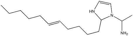 1-(1-Aminoethyl)-2-(5-undecenyl)-4-imidazoline 结构式