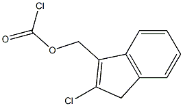 2-Chloro-1H-indene-3-methanol chloroformate 结构式