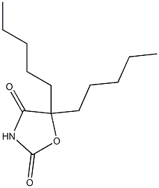 5,5-Dipentyloxazolidine-2,4-dione 结构式