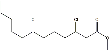 3,7-Dichlorododecanoic acid methyl ester 结构式