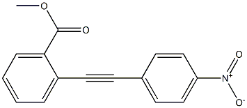 2-(4-Nitrophenylethynyl)benzoic acid methyl ester 结构式