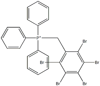 [(Pentabromophenyl)methyl]triphenylphosphonium 结构式
