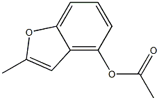 4-Acetoxy-2-methylbenzofuran 结构式