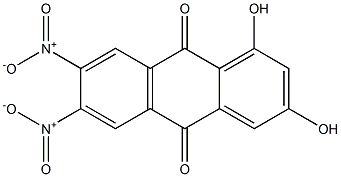 1,3-Dihydroxy-6,7-dinitroanthraquinone 结构式