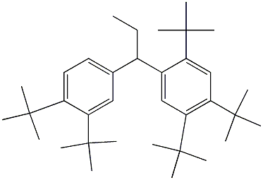 1-(2,4,5-Tri-tert-butylphenyl)-1-(3,4-di-tert-butylphenyl)propane 结构式