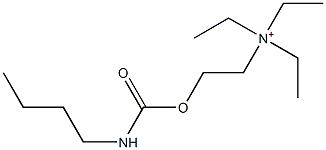 2-[[(Butylamino)carbonyl]oxy]-N,N,N-triethylethanaminium 结构式