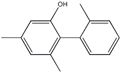 3,5-Dimethyl-2-(2-methylphenyl)phenol 结构式