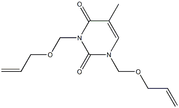 1,3-Bis(2-propenyloxymethyl)-5-methyluracil 结构式