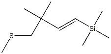(E)-4-Methylthio-3,3-dimethyl-1-trimethylsilyl-1-butene 结构式