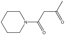 1-Piperidinobutane-1,3-dione 结构式