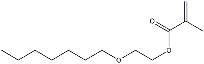 Methacrylic acid 2-heptyloxyethyl ester 结构式