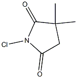 1-Chloro-3,3-dimethylpyrrolidine-2,5-dione 结构式