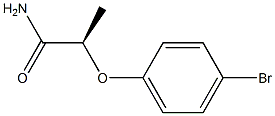 [R,(-)]-2-(p-Bromophenoxy)propionamide 结构式