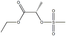 [S,(-)]-2-[(Methylsulfonyl)oxy]propionic acid ethyl ester 结构式