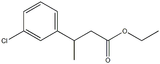 3-(m-Chlorophenyl)butyric acid ethyl ester 结构式