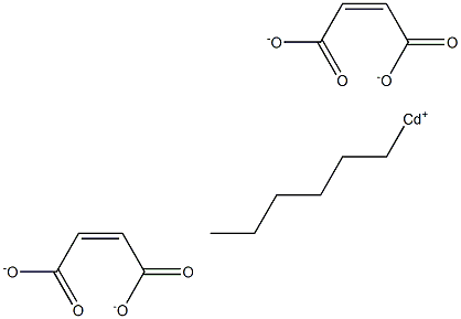 Bis(maleic acid 1-hexyl)cadmium salt 结构式