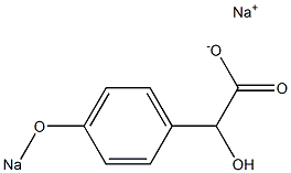 2-Hydroxy-2-(4-sodiooxyphenyl)acetic acid sodium salt 结构式