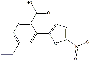 p-Vinyl-o-(5-nitro-2-furyl)benzoic acid 结构式