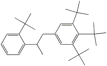 1-(3,4,5-Tri-tert-butylphenyl)-2-(2-tert-butylphenyl)propane 结构式