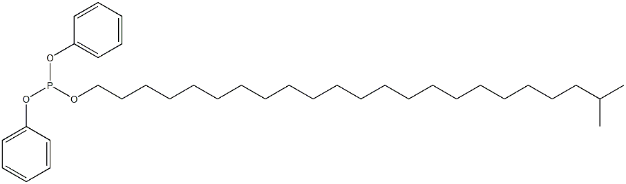 Phosphorous acid diphenyl 22-methyltricosyl ester 结构式