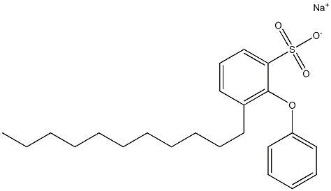 2-Phenoxy-3-undecylbenzenesulfonic acid sodium salt 结构式