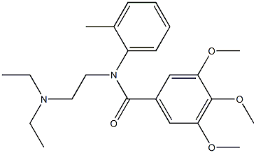 N-[2-(Diethylamino)ethyl]-N-(2-methylphenyl)-3,4,5-trimethoxybenzamide 结构式