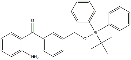 2'-Amino-3-[(tert-butyldiphenylsilyloxy)methyl]benzophenone 结构式