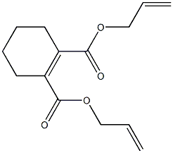 1-Cyclohexene-1,2-dicarboxylic acid bis(2-propenyl) ester 结构式