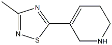 3-Methyl-5-[(1,2,5,6-tetrahydropyridin)-3-yl]-1,2,4-thiadiazole 结构式