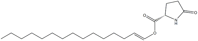 (S)-5-Oxopyrrolidine-2-carboxylic acid 1-pentadecenyl ester 结构式