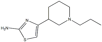 2-Amino-4-(1-propyl-3-piperidinyl)thiazole 结构式