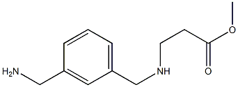 3-[m-(Aminomethyl)benzylamino]propionic acid methyl ester 结构式