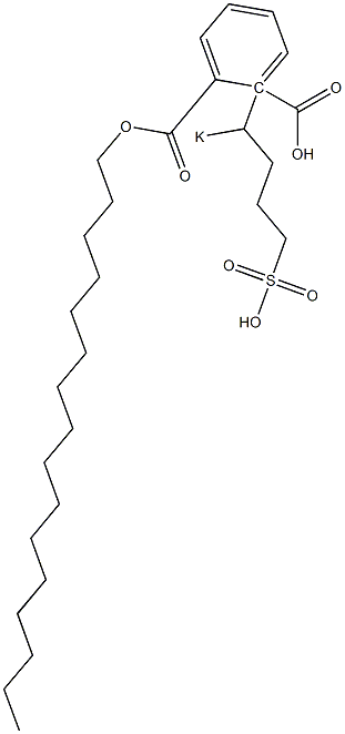 Phthalic acid 1-hexadecyl 2-(1-potassiosulfobutyl) ester 结构式