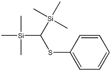 [[Bis(trimethylsilyl)methyl]thio]benzene 结构式