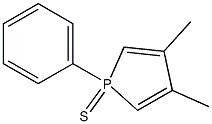 1-Phenyl-3,4-dimethyl-1H-phosphole 1-sulfide 结构式