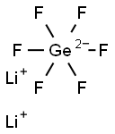 Lithium hexafluorogermanate(IV) 结构式