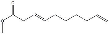 3,9-Decadienoic acid methyl ester 结构式